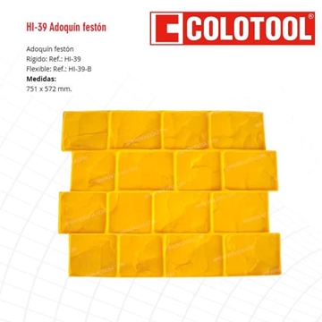 Adoquín Rígido Festón COLOTOOL 751X572MM - Imagen 1
