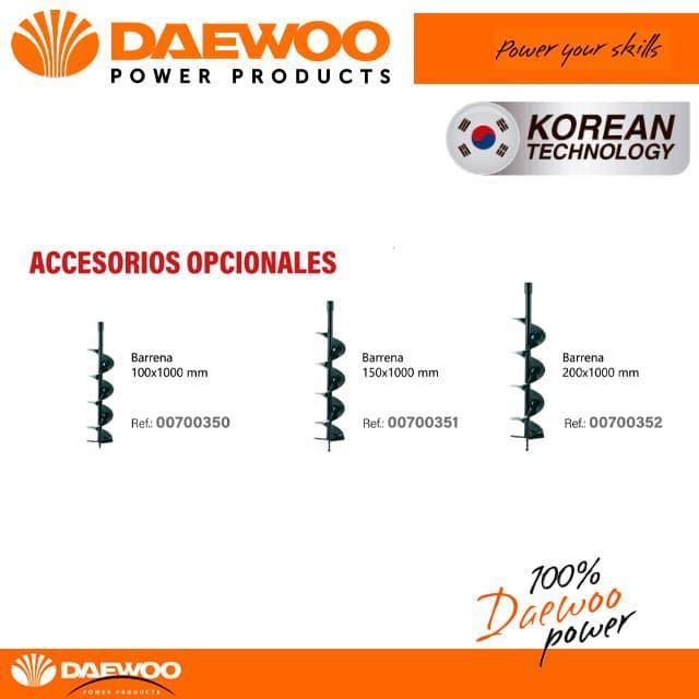 Ahoyadora Gasolina DAEWOO DAEA520-B + Barrena de 1000X200 - Imagen 3