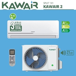 Aire Acondicionado KAWAIR SPLIT 1x1 2.6 kW / KW09WF-R32 / WIFI INCLUIDO / GAS R32 - Imagen 1