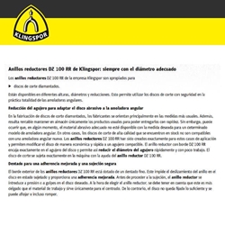 Anillo Reductor KLINGSPOR DZ100RR De 25.4 a 20 - Imagen 2