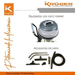 Aspirador Industrial KRÜGER KRA775 3600W 80L - Imagen 2