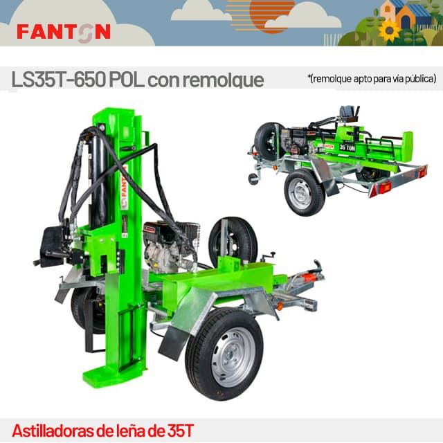 Astilladora de Leña FANTON LS35T-R1 con Remolque Homologado Vía Pública - Imagen 1