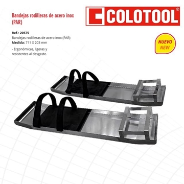 Bandejas Rodilleras Inox COLOTOOL 711X203MM - Imagen 1