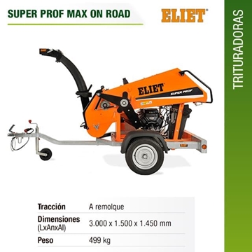 Biotrituradora de Ramas 23CV ELIET Super Prox Max On Road. Remolque Homologado. - Imagen 1