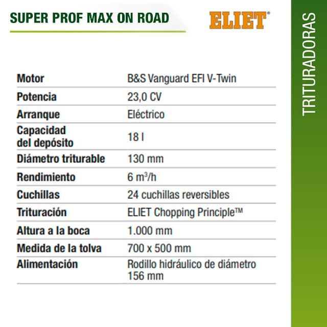 Biotrituradora de Ramas 23CV ELIET Super Prox Max On Road. Remolque Homologado. - Imagen 2