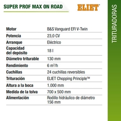Biotrituradora de Ramas 23CV ELIET Super Prox Max On Road. Remolque Homologado. - Imagen 2