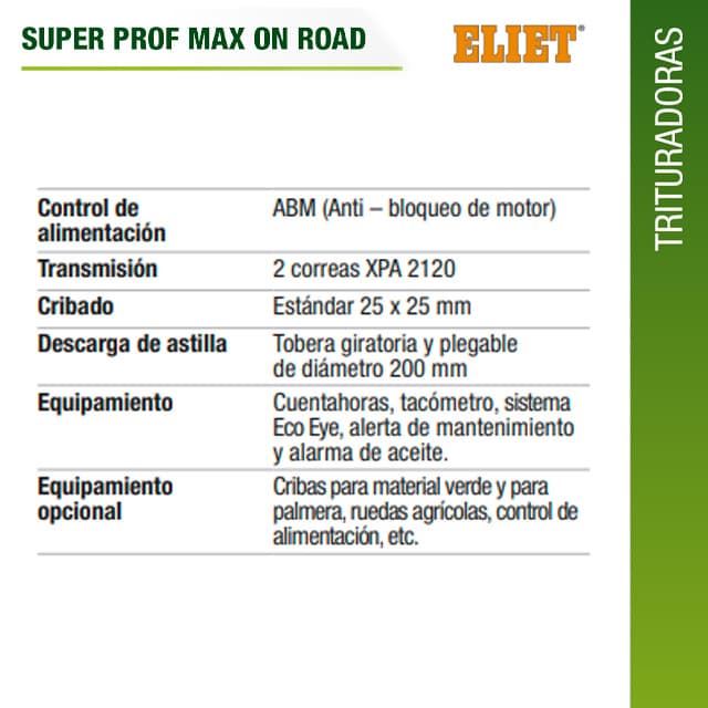 Biotrituradora de Ramas 23CV ELIET Super Prox Max On Road. Remolque Homologado. - Imagen 3