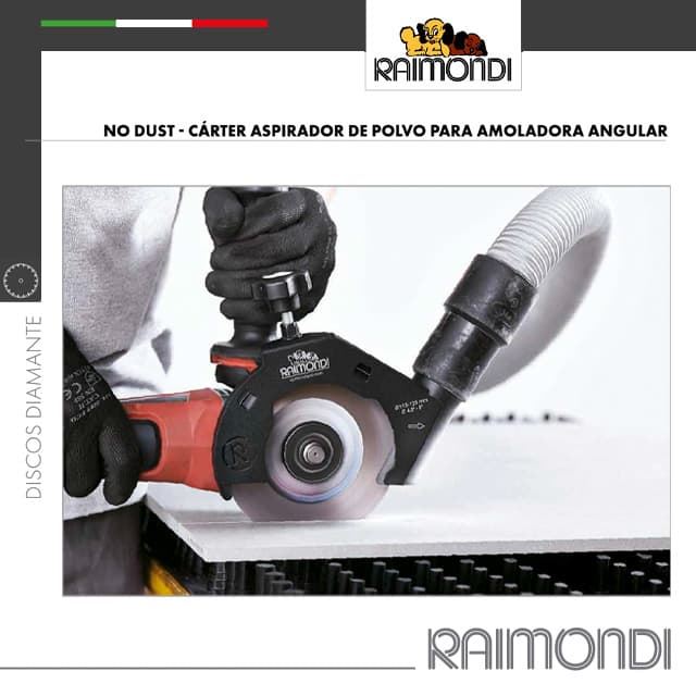 Carcasa Aspiración Universal RAIMONDI Amoladoras 115-125 NoDust - Imagen 2