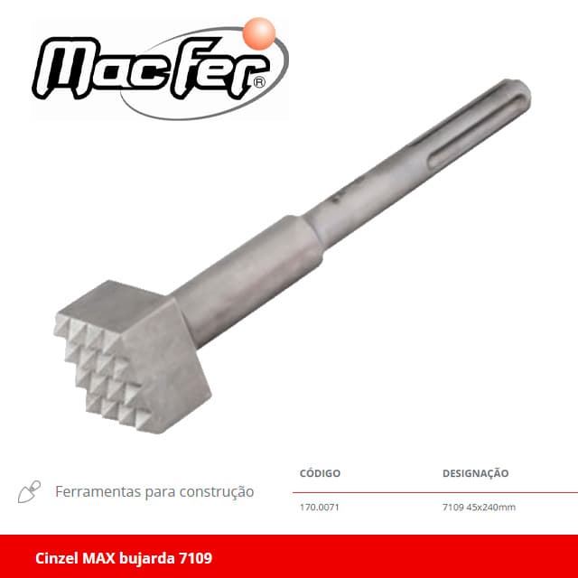 Cincel Bujarda SDS-MAX MACFER 45X240 - Imagen 1