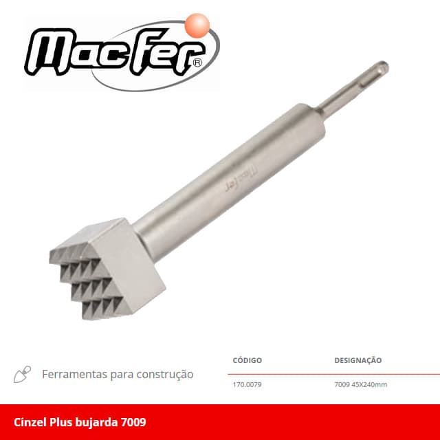 Cincel Bujarda SDS-Plus MACFER 45X240 - Imagen 1