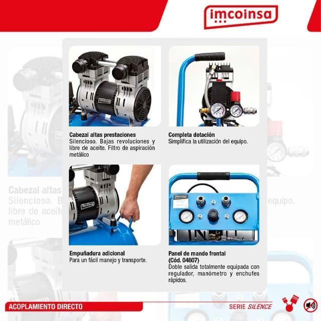 Compresor Eléctrico IMCOINSA Silence-50 - Imagen 3