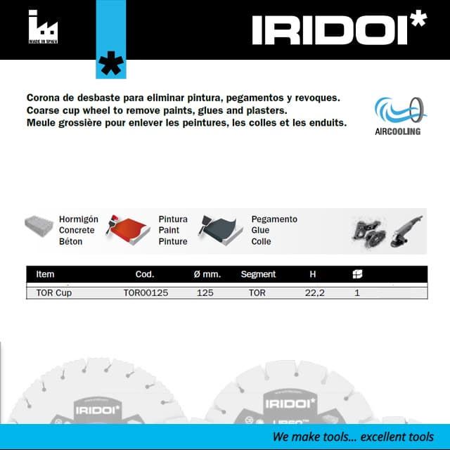 Corona Desbaste IRIDOI TOR Cup 125 H22.2 Elite - Imagen 2