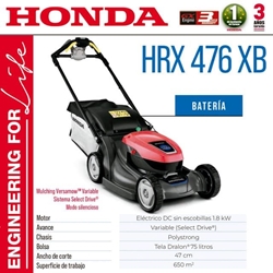 Cortacésped Batería HONDA HRX 476 XB* - Imagen 1