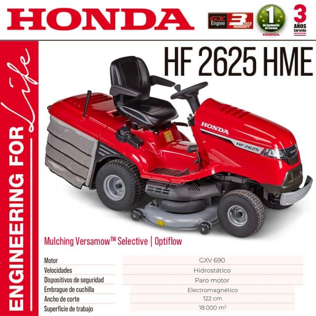 Cortacésped de Asiento HONDA HF 2625 HME - Imagen 1