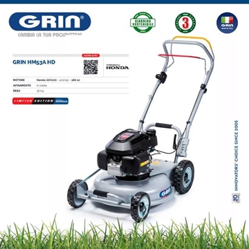 Cortacésped Gasolina GRIN HM 53 A Honda GCV170 - Imagen 1
