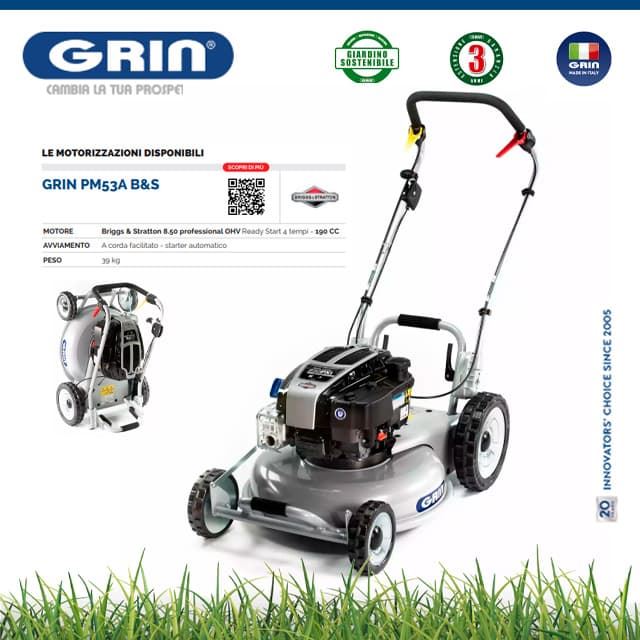 Cortacésped Gasolina GRIN PM 53 A B&S 850 - Imagen 1