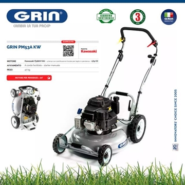 Cortacésped Gasolina GRIN PM 53 A Kawasaki FJ180V - Imagen 1