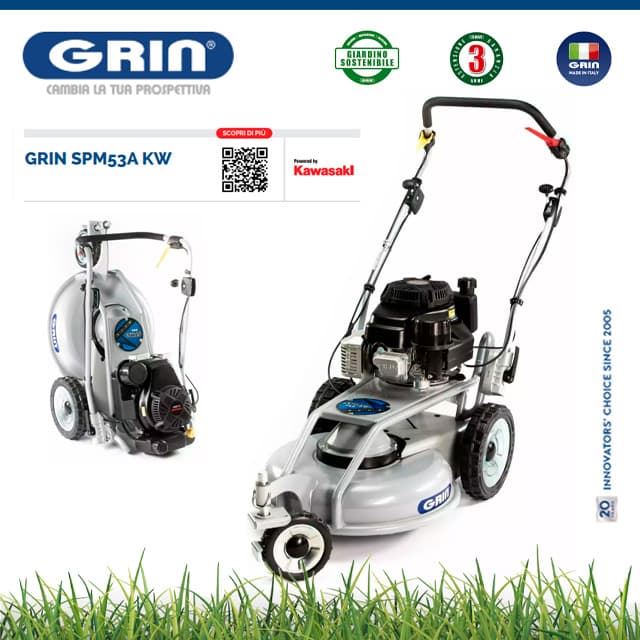 Cortacésped Gasolina GRIN SPM 53 Kawasaki FJ180V - Imagen 1