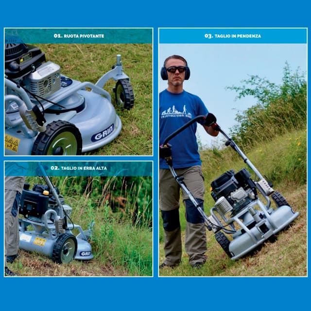 Cortacésped Gasolina GRIN SPM 53 Kawasaki FJ180V - Imagen 6