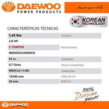Desbrozadora de Ruedas DAEWOO DWBC4400-2 - Imagen 2