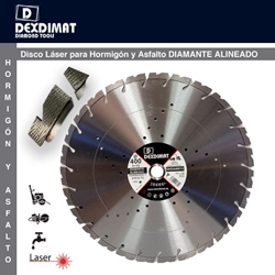 Disco Corte Hormigón/Asfalto DEXDIMAT D.400 h-12 Diamante Alineado - Imagen 1