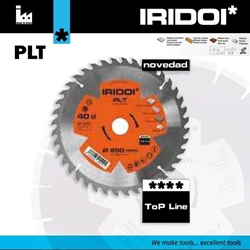 Disco Corte Madera/Plástico 250MM H30 40d IRIDOI PLT - Imagen 1