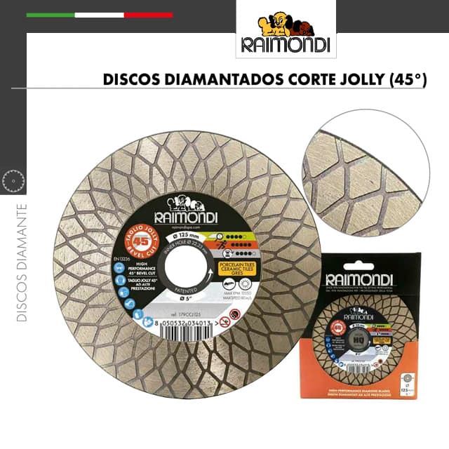 Disco Diamantado 115 Corte Jolly 45º RAIMONDI Gres Porcelánico - Imagen 1