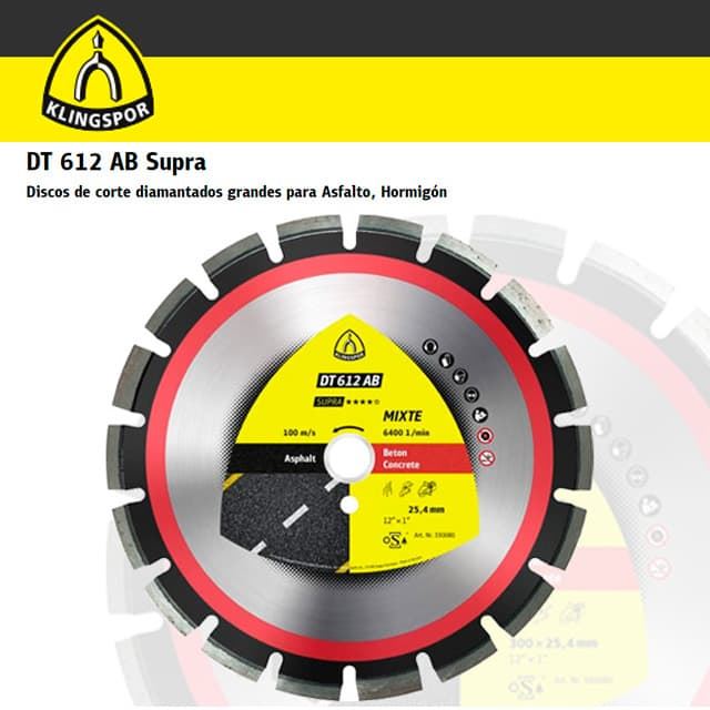 Disco Diamantado KLINGSPOR DT 612 AB D.300X25.4 - Imagen 1