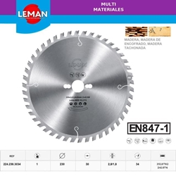 Disco Sierra LEMAN Classic D.230 Int.30 34d Multi-Material - Imagen 1