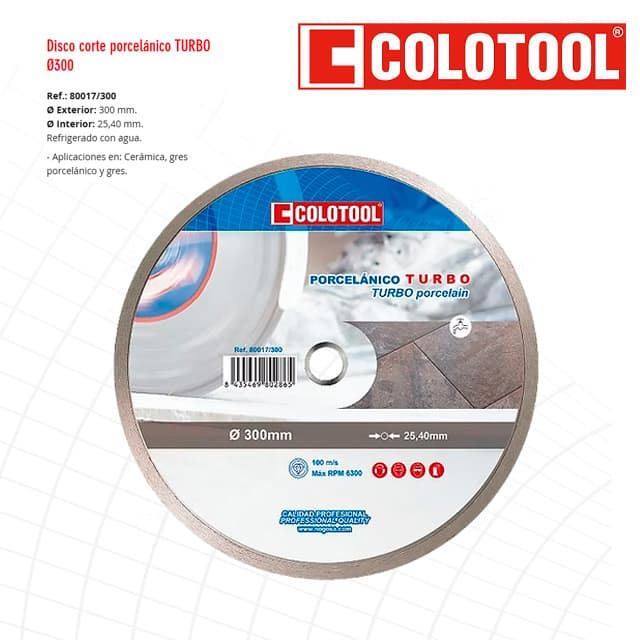 Disco Turbo Porcelánico COLOTOOL D.300 - Imagen 1