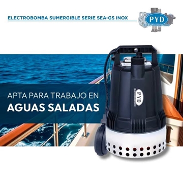 Electrobomba Sumergible PYD Sea-Gs Inox Aguas Saladas - Imagen 1