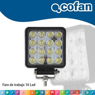 Faro de Trabajo COFAN 16LED 10-30V 6000K 48W IP67 - Imagen 1