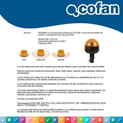 Faro Rotativo 8 LED COFAN 12/24V IP66 - Imagen 2