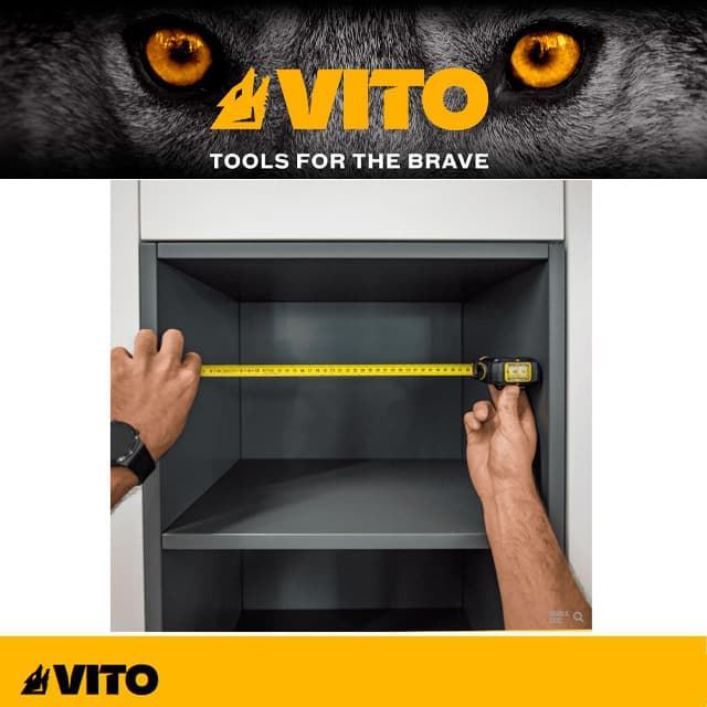 Flexómetro Ventana de Lectura VITO 3M/16MM - Imagen 2