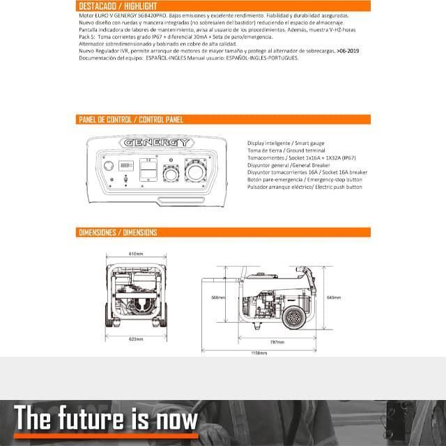 Generador Gasolina GENERGY Astun 7000W Pro-S - Imagen 3