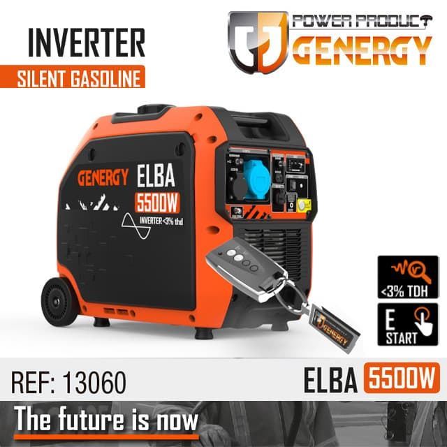 Generador Gasolina Inverter GENERGY Elba 5500W Silent RC - Imagen 1