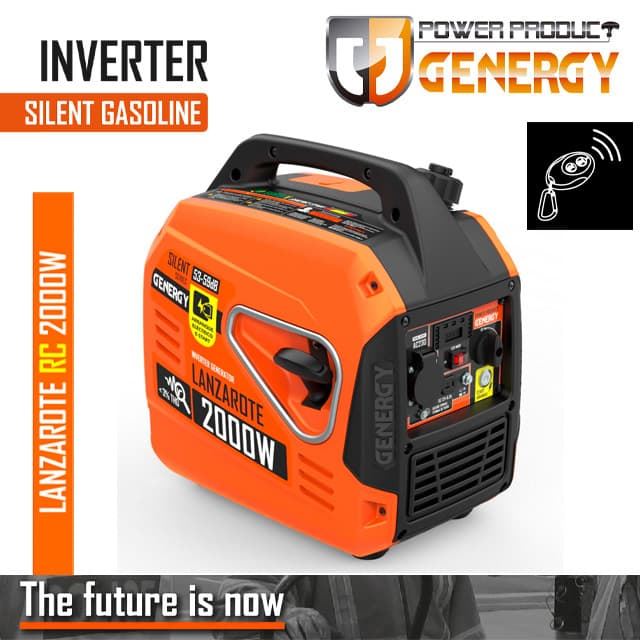 Generador Gasolina Inverter GENERGY Lanzarote RC 2000W - Imagen 1