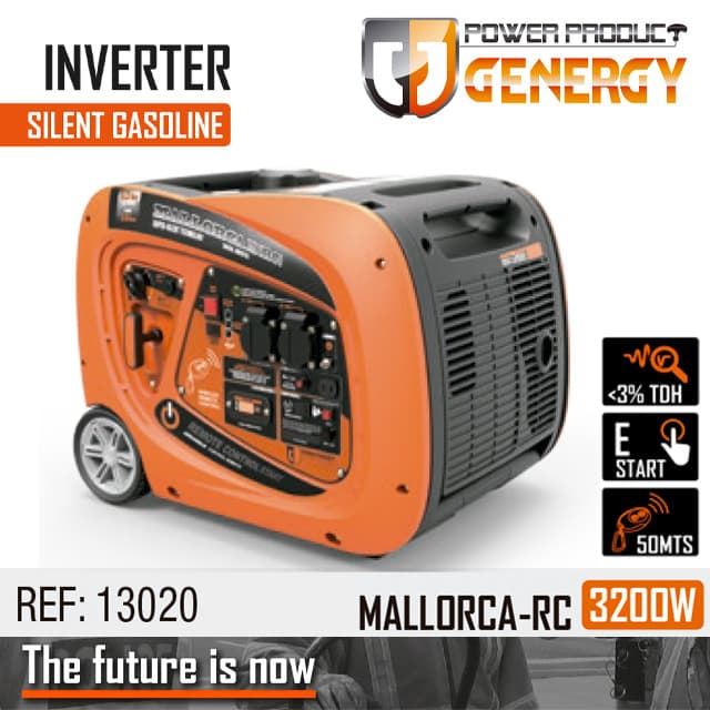 Generador Inverter GENERGY Mallorca 3200W Arranque Eléctrico/Remoto - Imagen 1