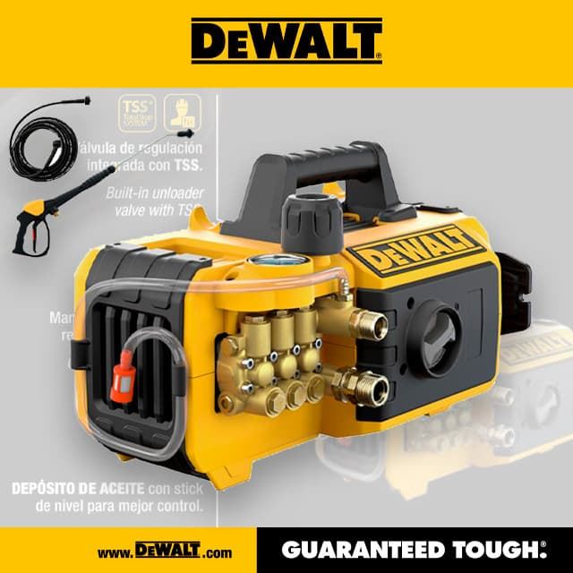 Hidrolimpiadora Eléctrica DeWALT DXPW003CE 150Bar 630L/h - Imagen 1