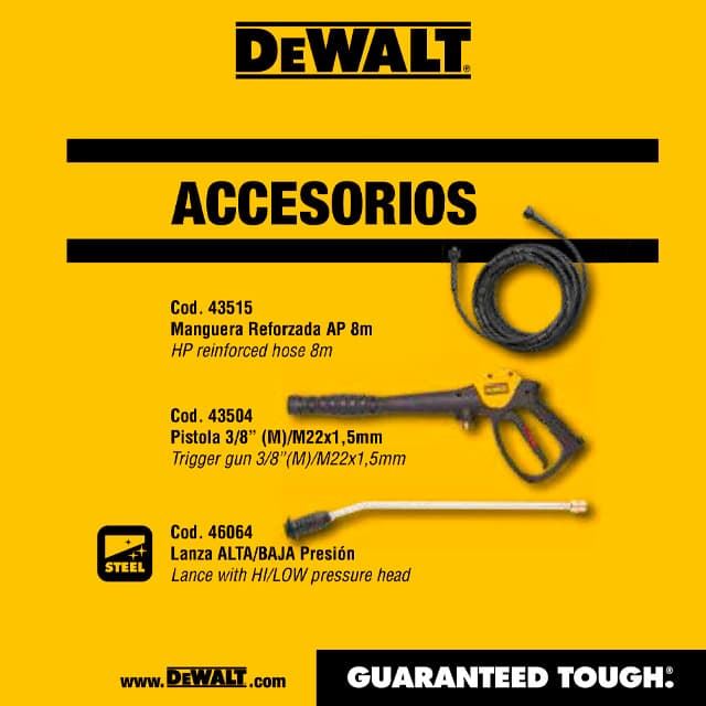 Hidrolimpiadora Eléctrica DeWALT DXPW003CE 150Bar 630L/h - Imagen 3