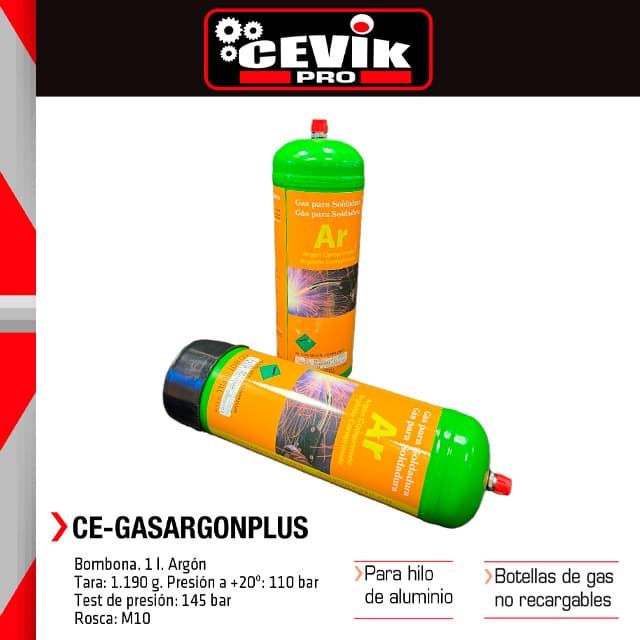 Juego de 2 Bombonas de Gas ARGÓN Puro - Imagen 1