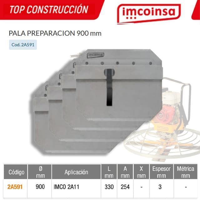 Juego Palas de Preparación IMCOINSA 900 Imco 2A11 (4UDS) - Imagen 1