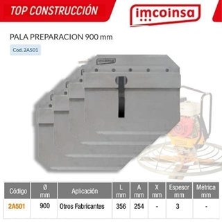 Juego Palas Preparación IMCOINSA 900 Otros Fabricantes (4UDS) - Imagen 1