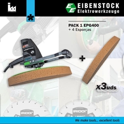 Máquina EIBENSTOCK EPG400 Fratasar, Enfoscar y Emplastecer. Pack EPG400 + 4 Esponjas - Imagen 1