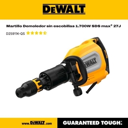 Martillo Demoledor DeWALT D25911-QS 27J / 1700W / 12Kg - Imagen 1
