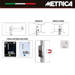 Medidor Láser METRICA Double Alu 60+60M - Imagen 2