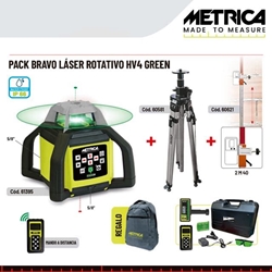 Pack Láser Rotativo METRICA Bravo HV4 Green 500M - Imagen 1