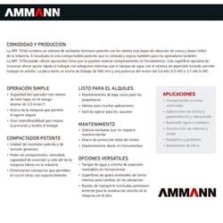Plancha Compactación AMMANN APF-1550 Motor Honda - Imagen 2
