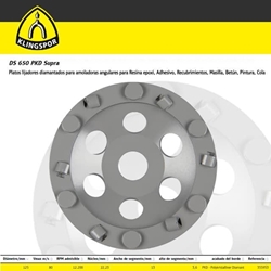 Plato Abrasivo Diamantado KLINGSPOR DS650PKD 125X22.23 - Imagen 1