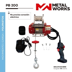 Polipasto a Batería 18V METAL WORKS PB200 - Imagen 1